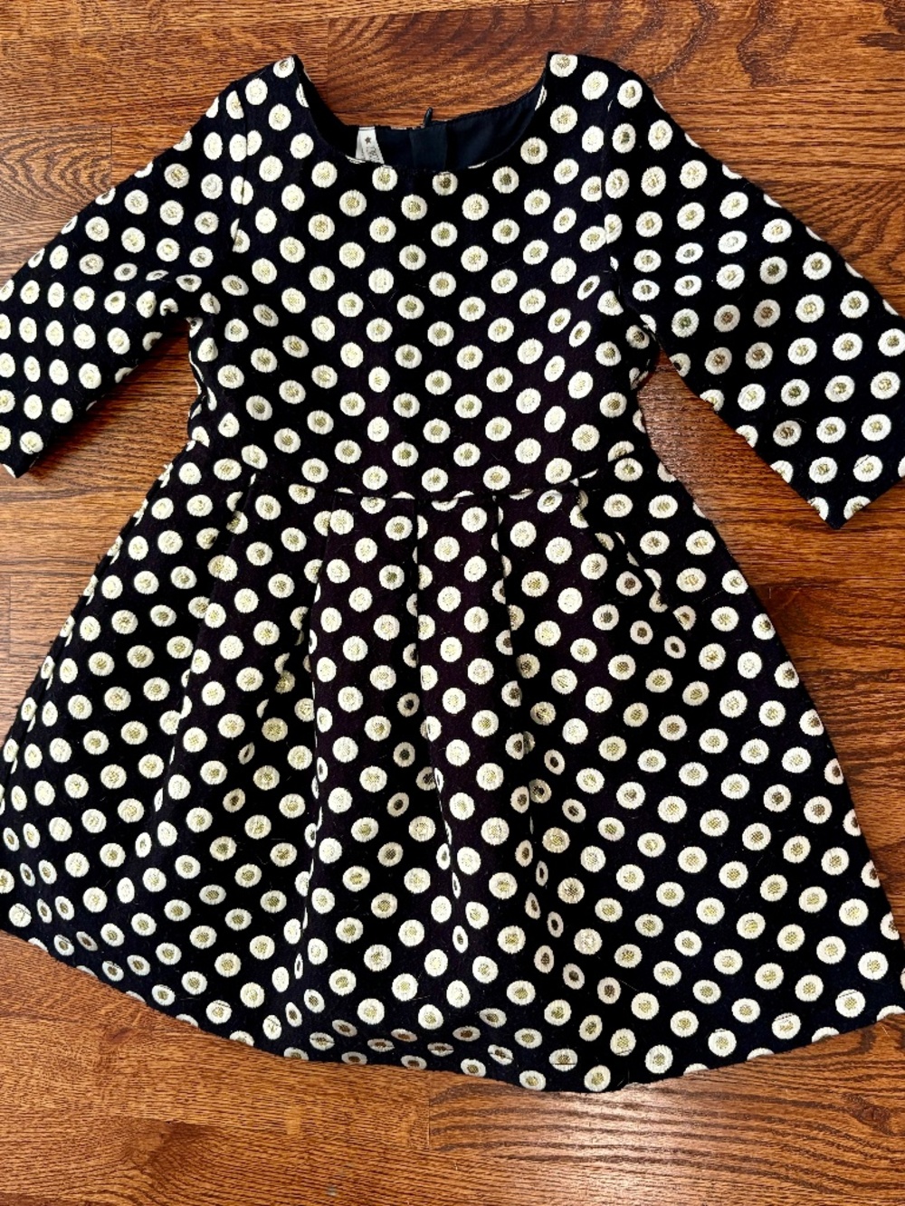 Formal dress girls black and gold